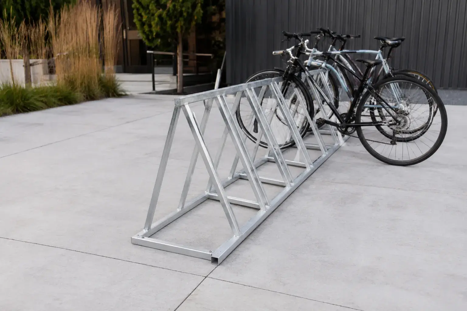 Bike Racks in Aurora, Ontario, fabricated and installed by The Grate Guys