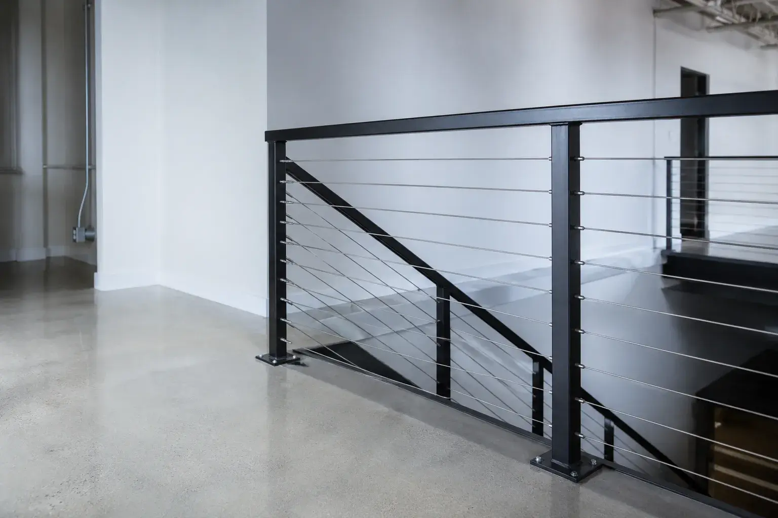 Cable Railing in Georgetown, Ontario, fabricated and installed by The Grate Guys