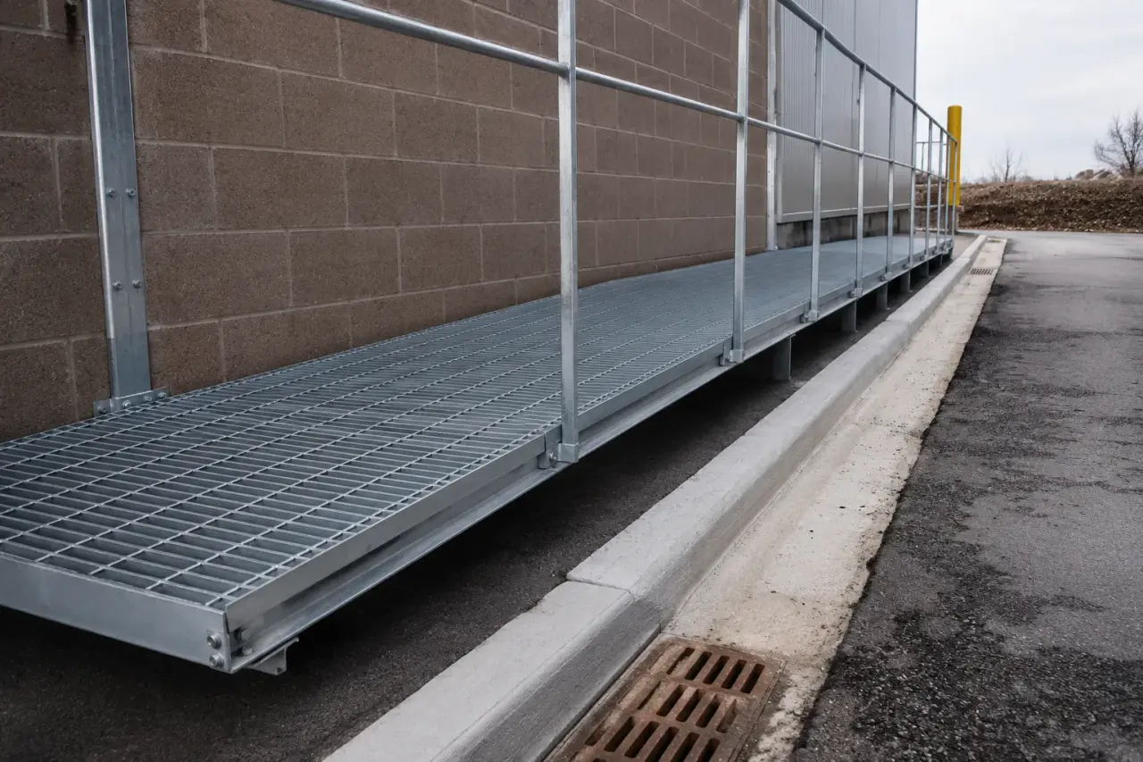 Completed Catwalks installation by The Grate Guys