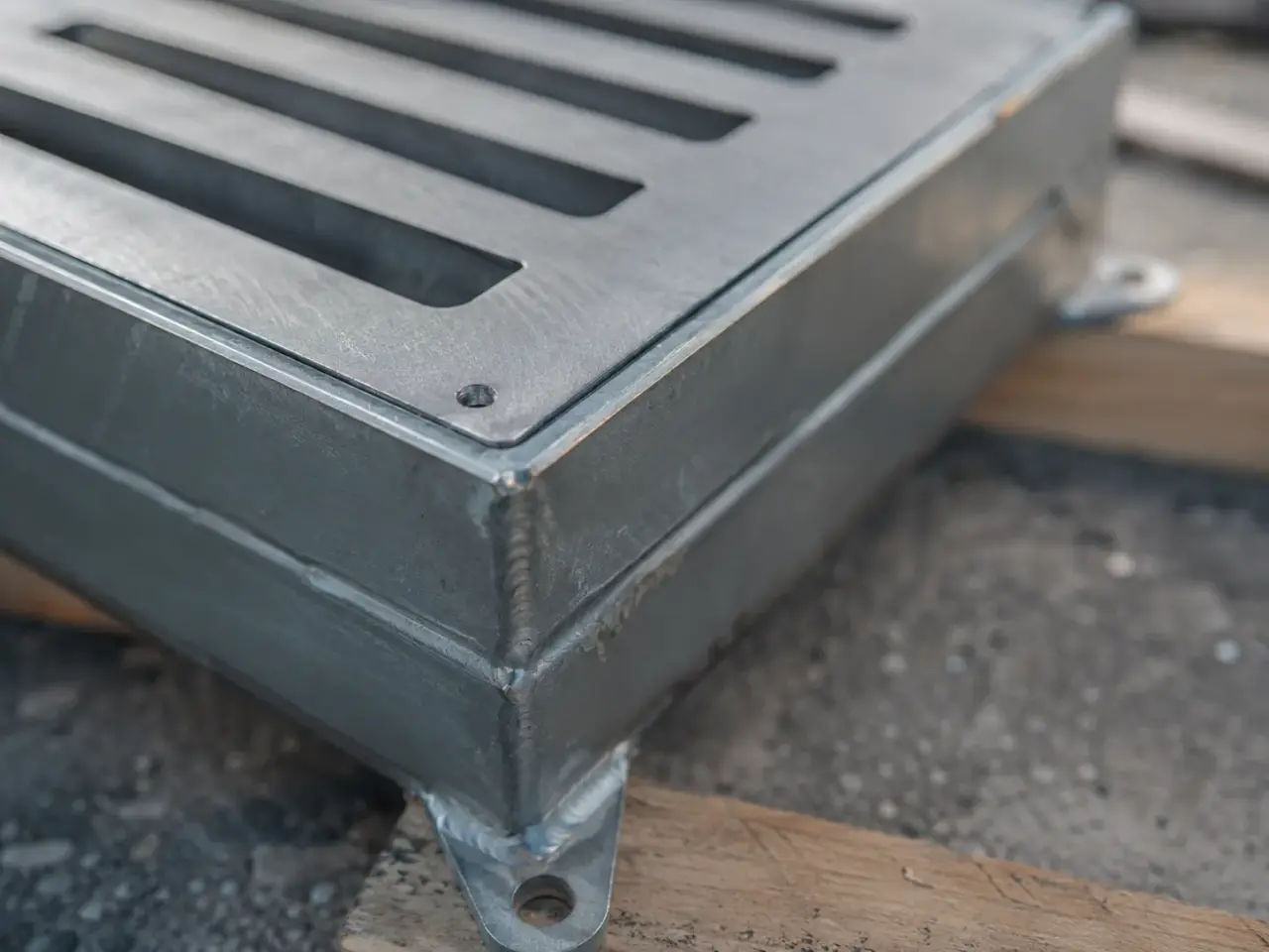Cleanroom Drain Covers in Markham being fabricated and installed by The Grate Guys