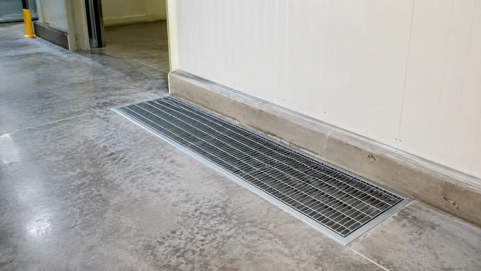 Cold Room Grates in Pickering, Ontario, fabricated and installed by The Grate Guys