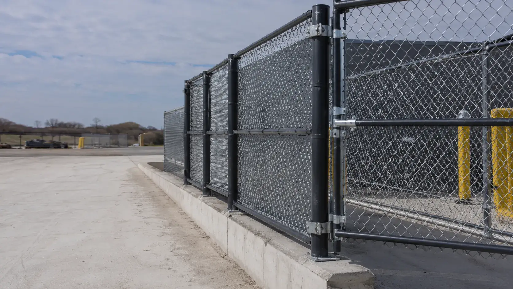 Commercial Chain Link Fencing, fabricated and installed by The Grate Guys