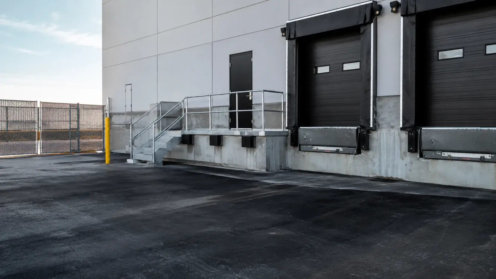 Commercial Door Dock and Access Systems in Caledon, Ontario, fabricated and installed by The Grate Guys
