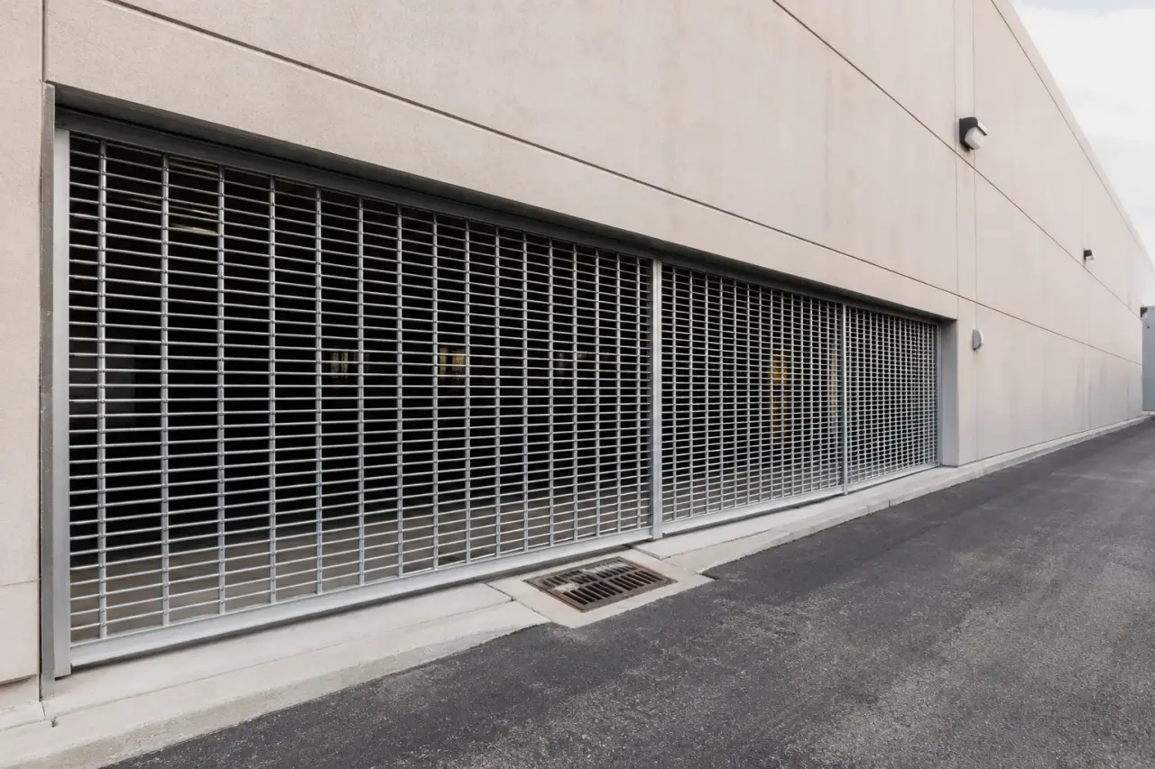 Completed Commercial Security Grilles installation by The Grate Guys
