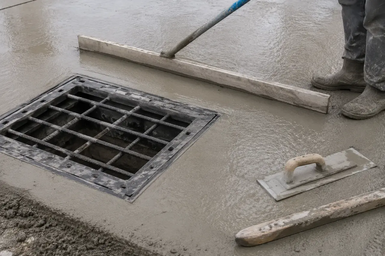 Completed Concrete Sidewalks installation in Markham by The Grate Guys