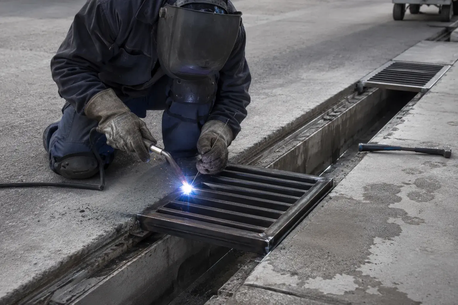 Drainage Repair in Markham, Ontario, fabricated and installed by The Grate Guys