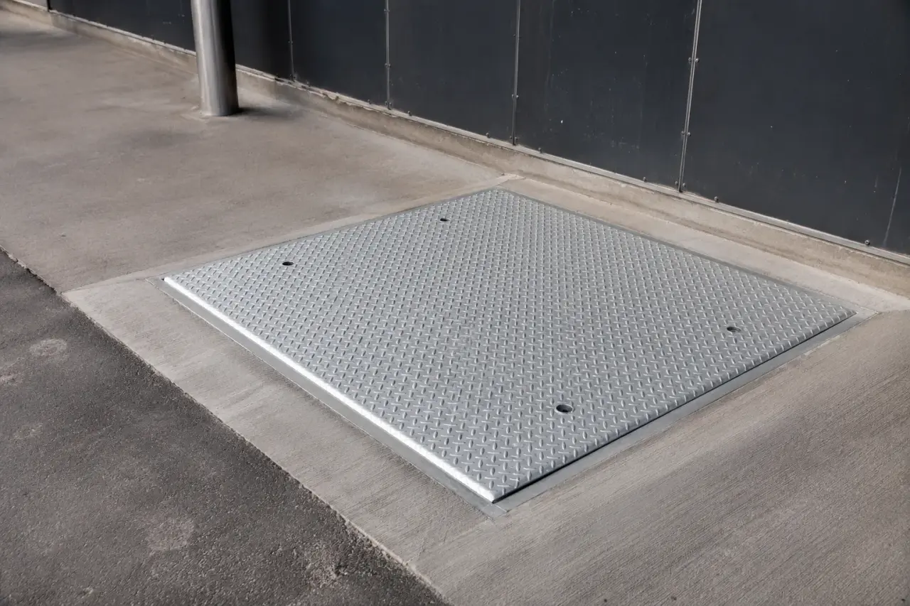 Electrical Vault Covers in Pickering being fabricated and installed by The Grate Guys