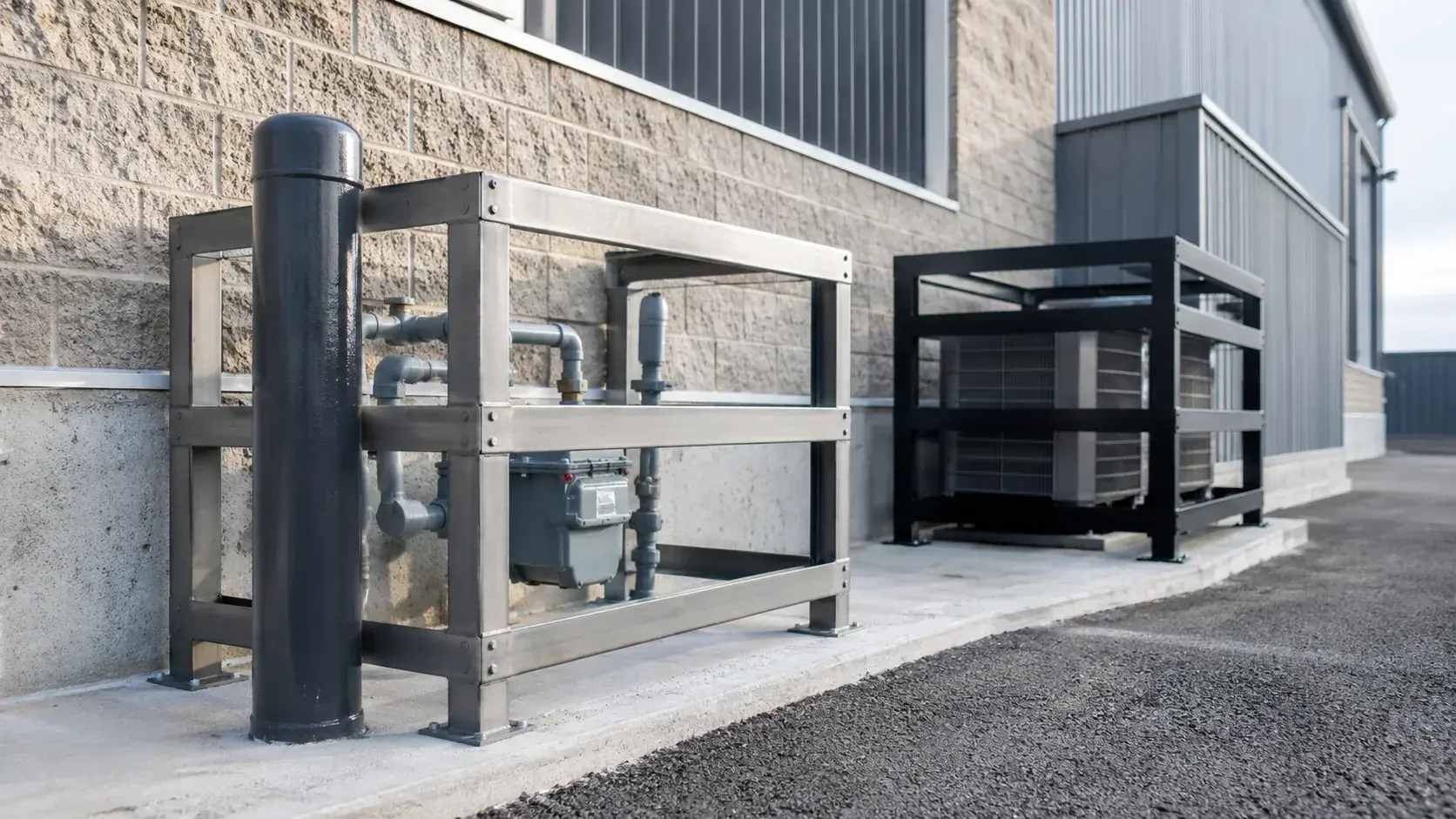Equipment Protection Guards, fabricated and installed by The Grate Guys