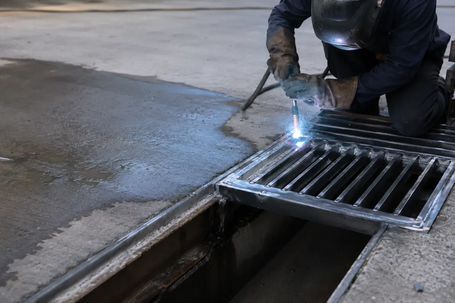 Existing Grate Repair and Refurbishing in Markham, Ontario, fabricated and installed by The Grate Guys