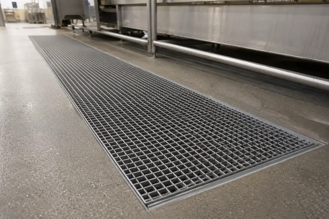 Food Grade Grates in Bradford being fabricated and installed by The Grate Guys