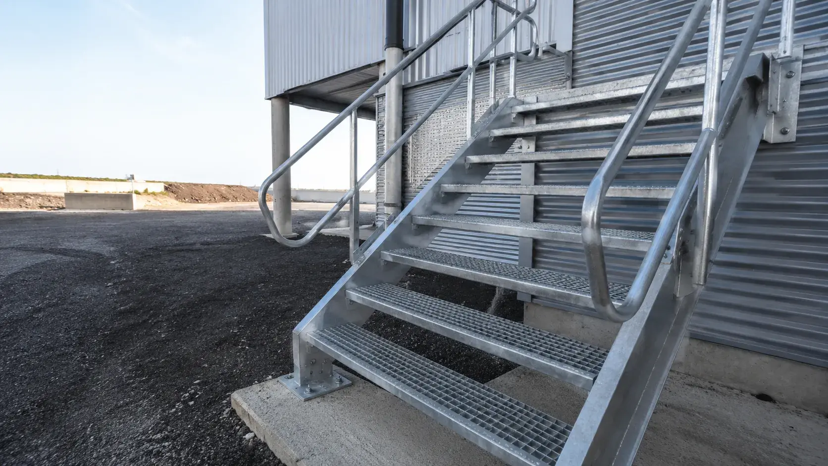 Grating Stair Treads, fabricated and installed by The Grate Guys