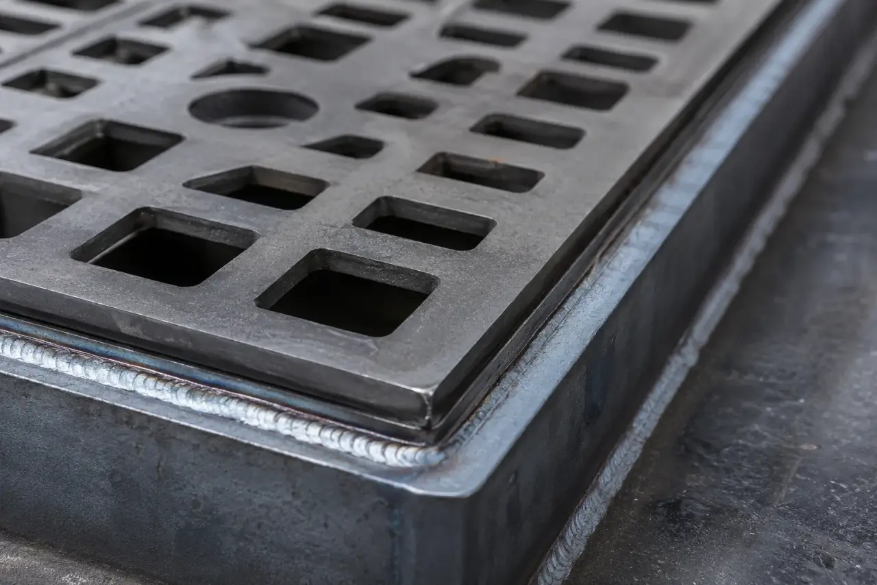 Grease Trap Covers in Pickering being fabricated and installed by The Grate Guys