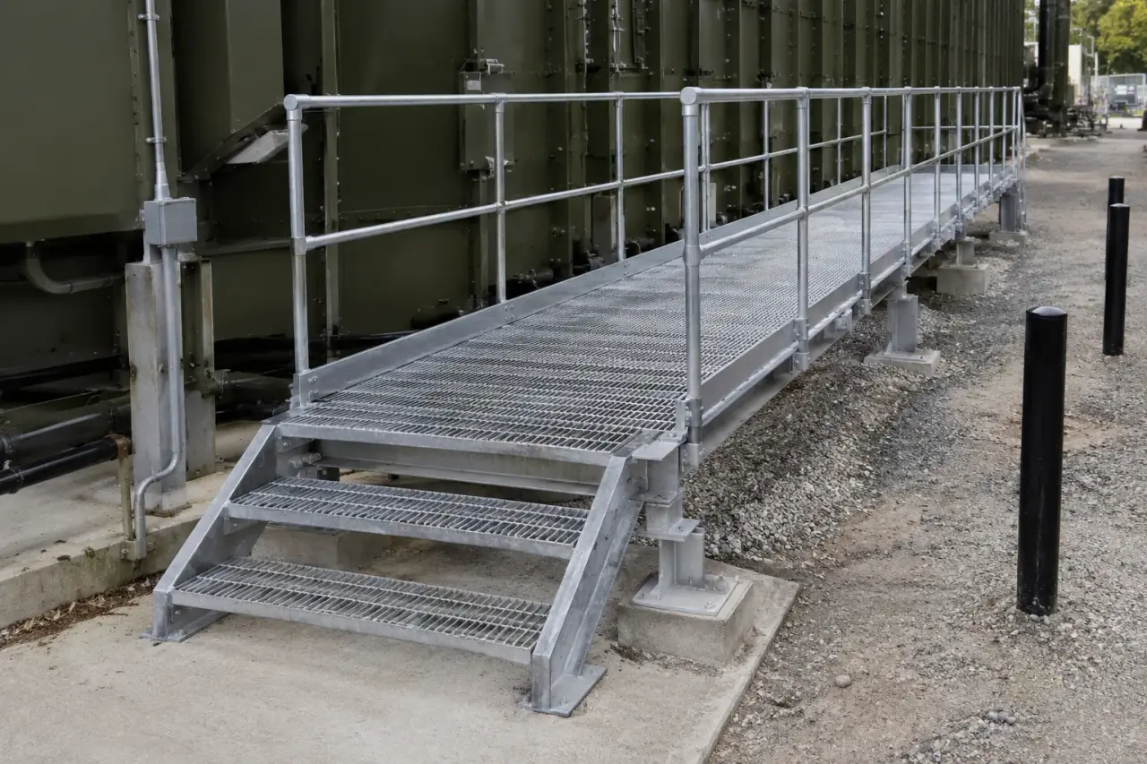 Completed Industrial Catwalks installation by The Grate Guys
