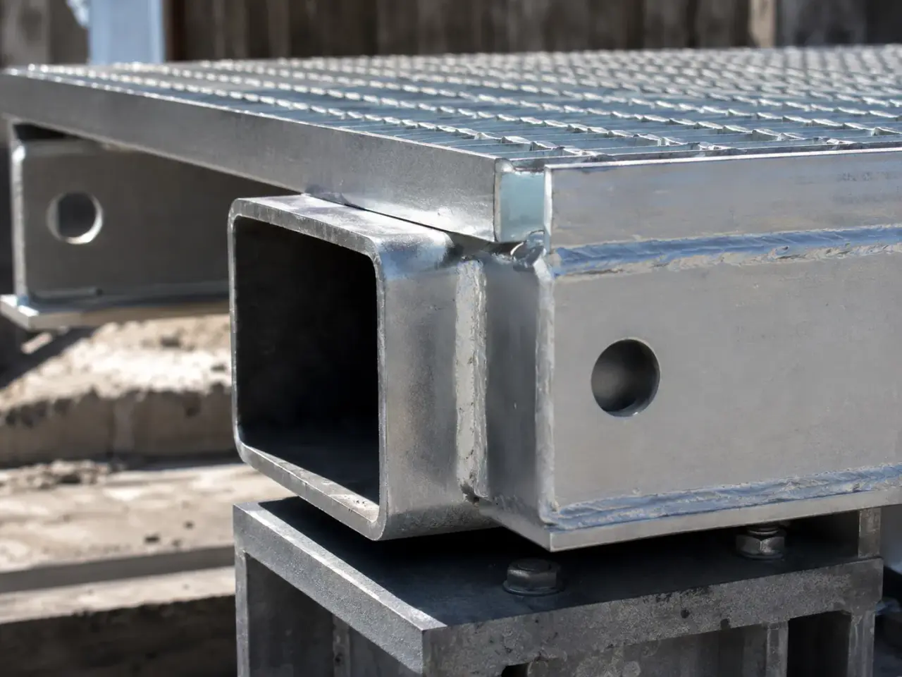 Industrial Platforms being fabricated and installed by The Grate Guys