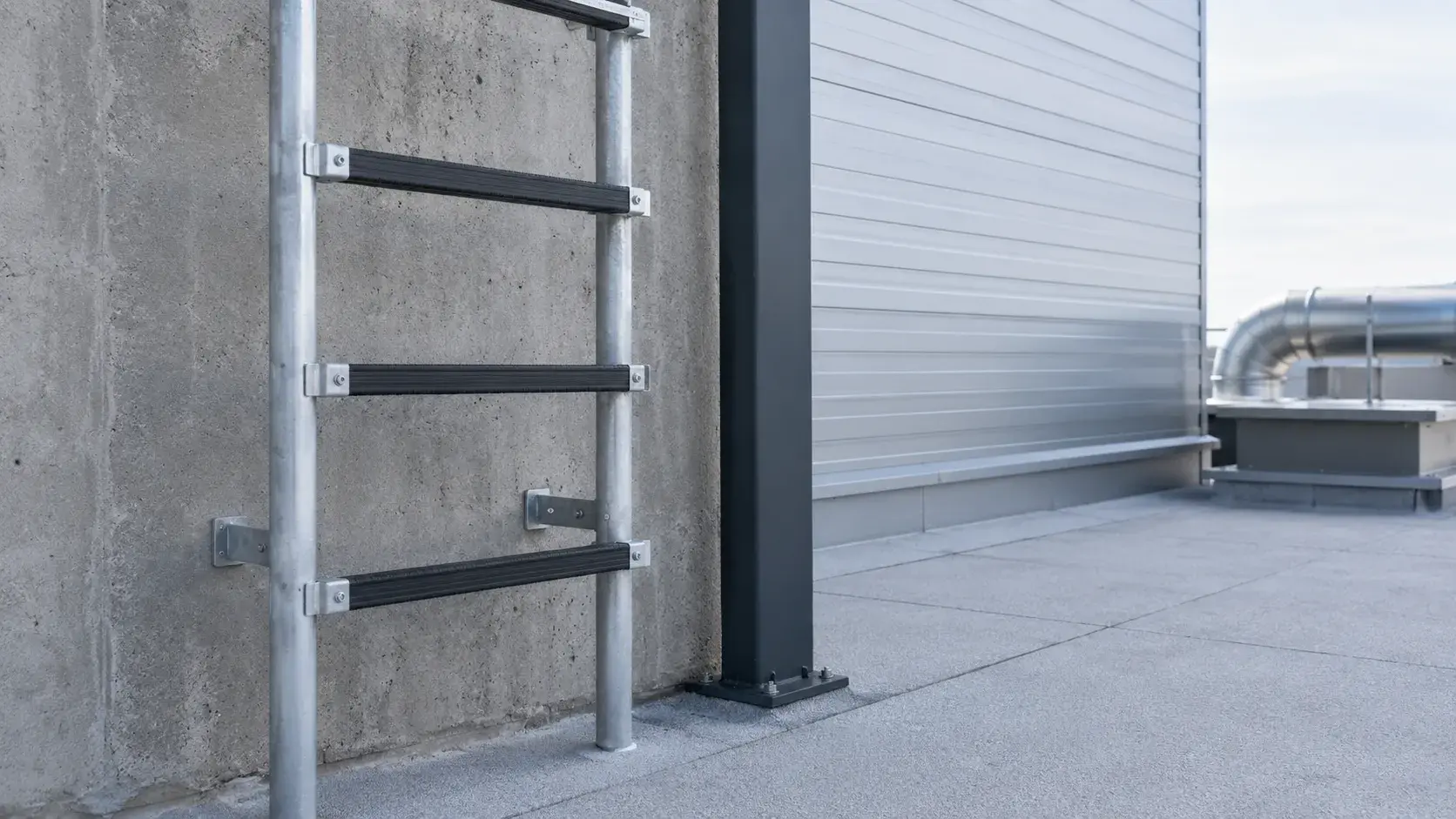 Ladder Rung Covers in Pickering, Ontario, fabricated and installed by The Grate Guys