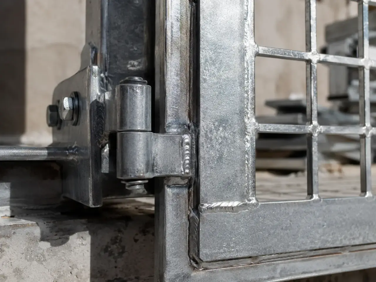 Latched and Hinged Grates in Bradford being fabricated and installed by The Grate Guys
