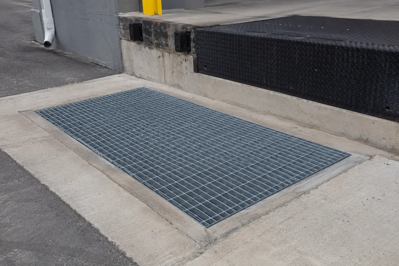 Completed Loading Dock Drainage Repair installation by The Grate Guys