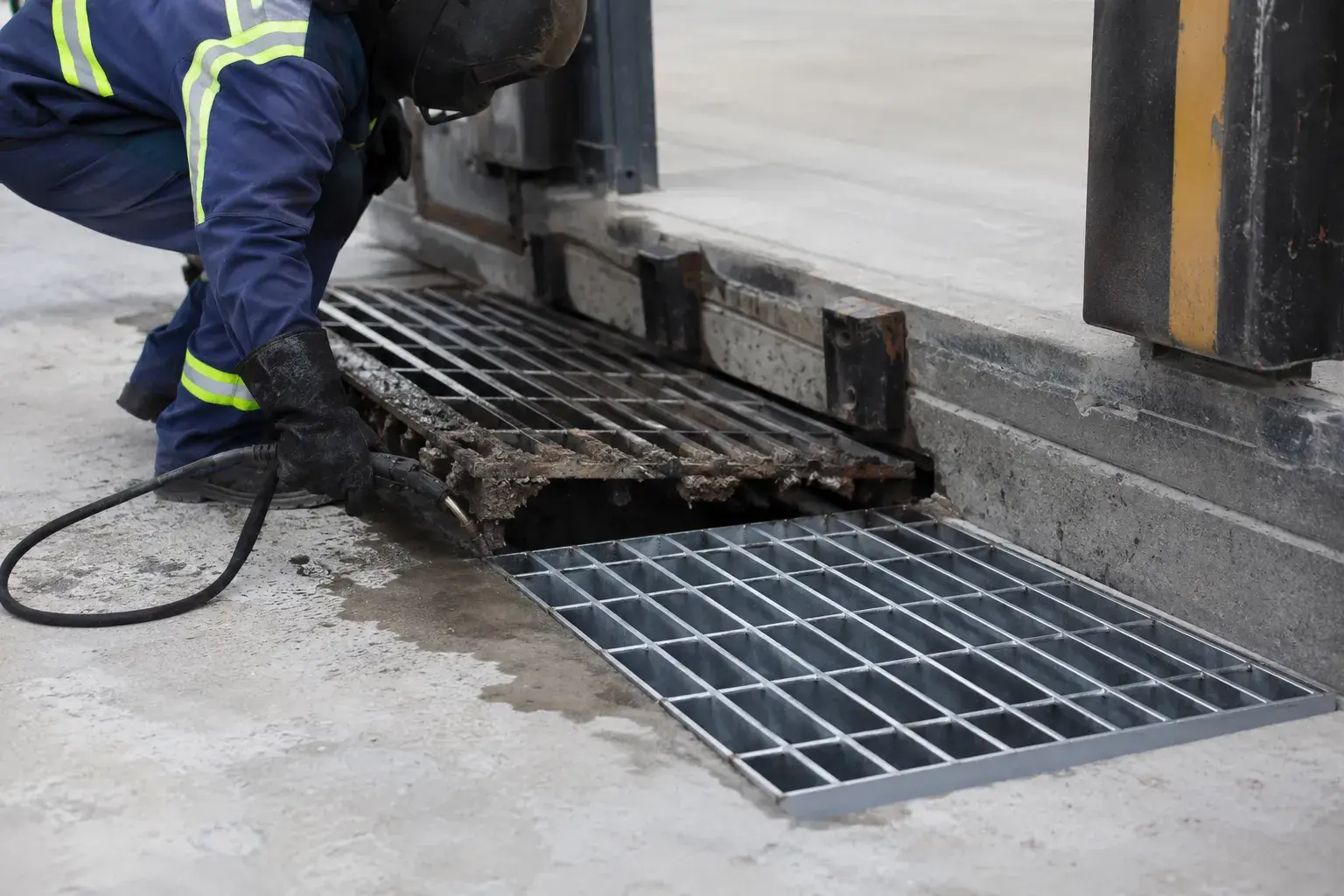 Loading Dock Repair in Markham, Ontario, fabricated and installed by The Grate Guys