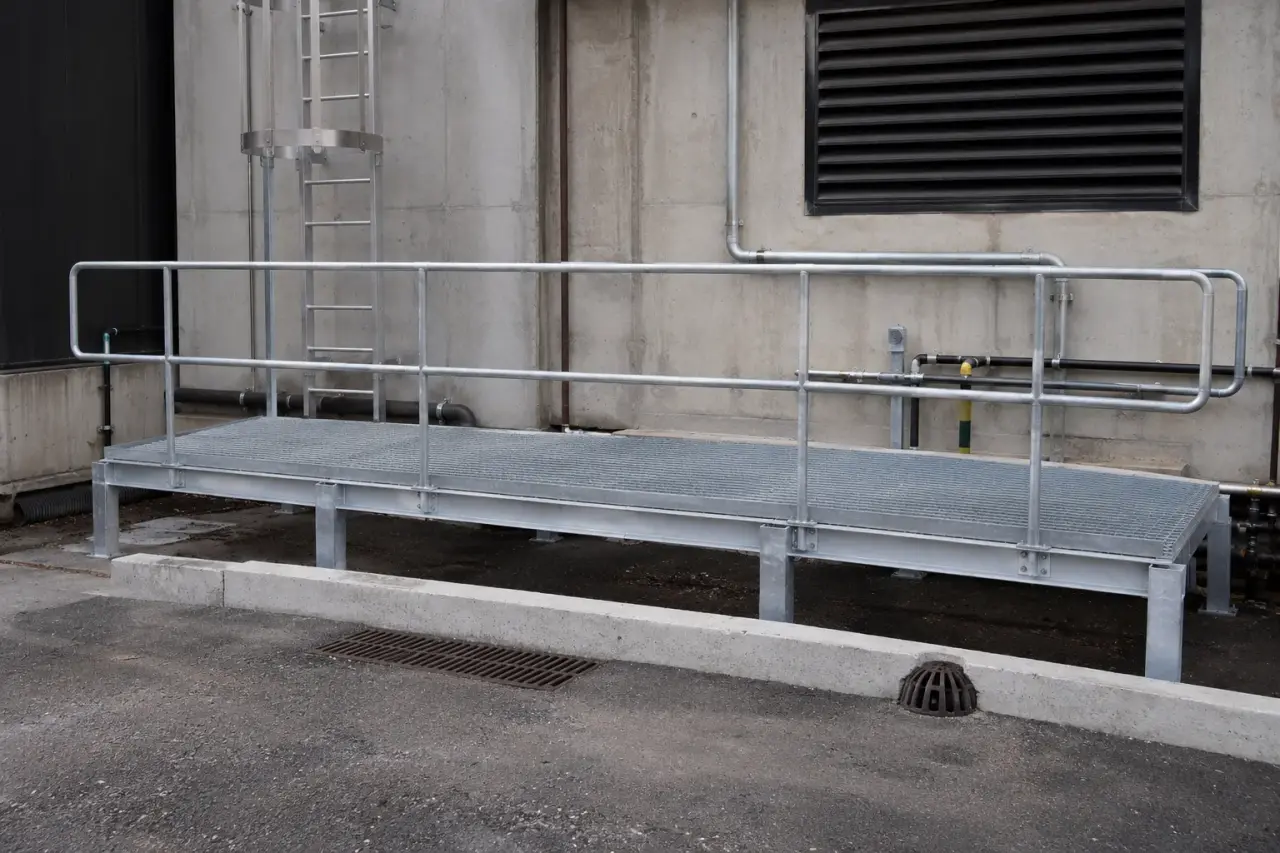 Maintenance Platforms in Georgetown being fabricated and installed by The Grate Guys