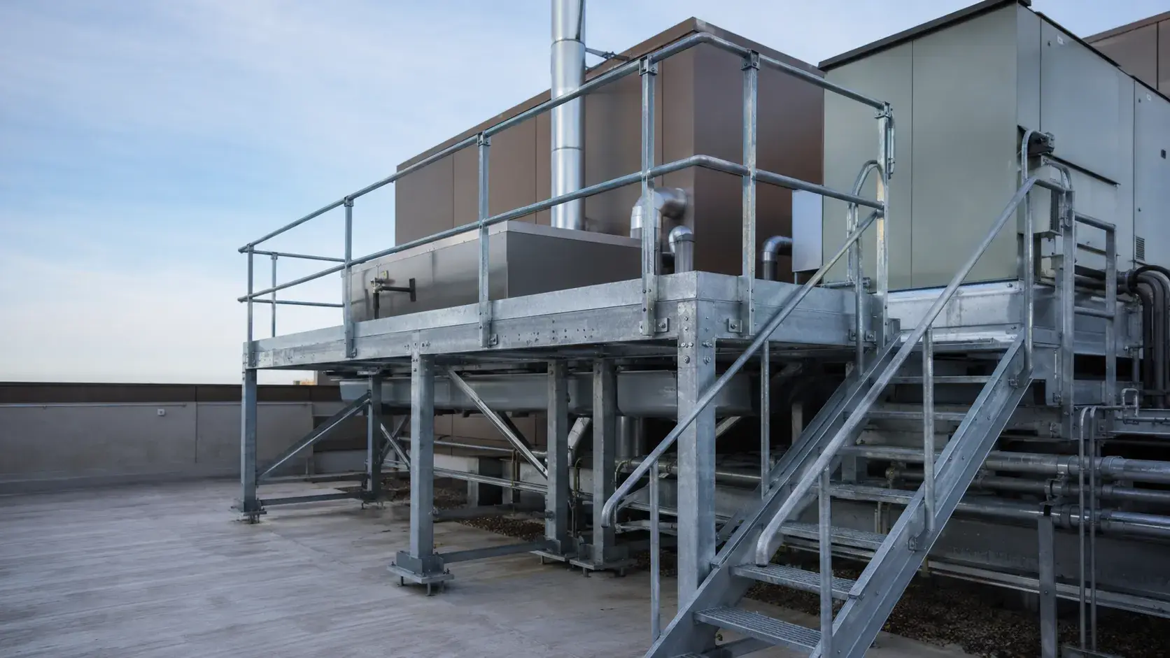 Maintenance Platforms in Georgetown, Ontario, fabricated and installed by The Grate Guys