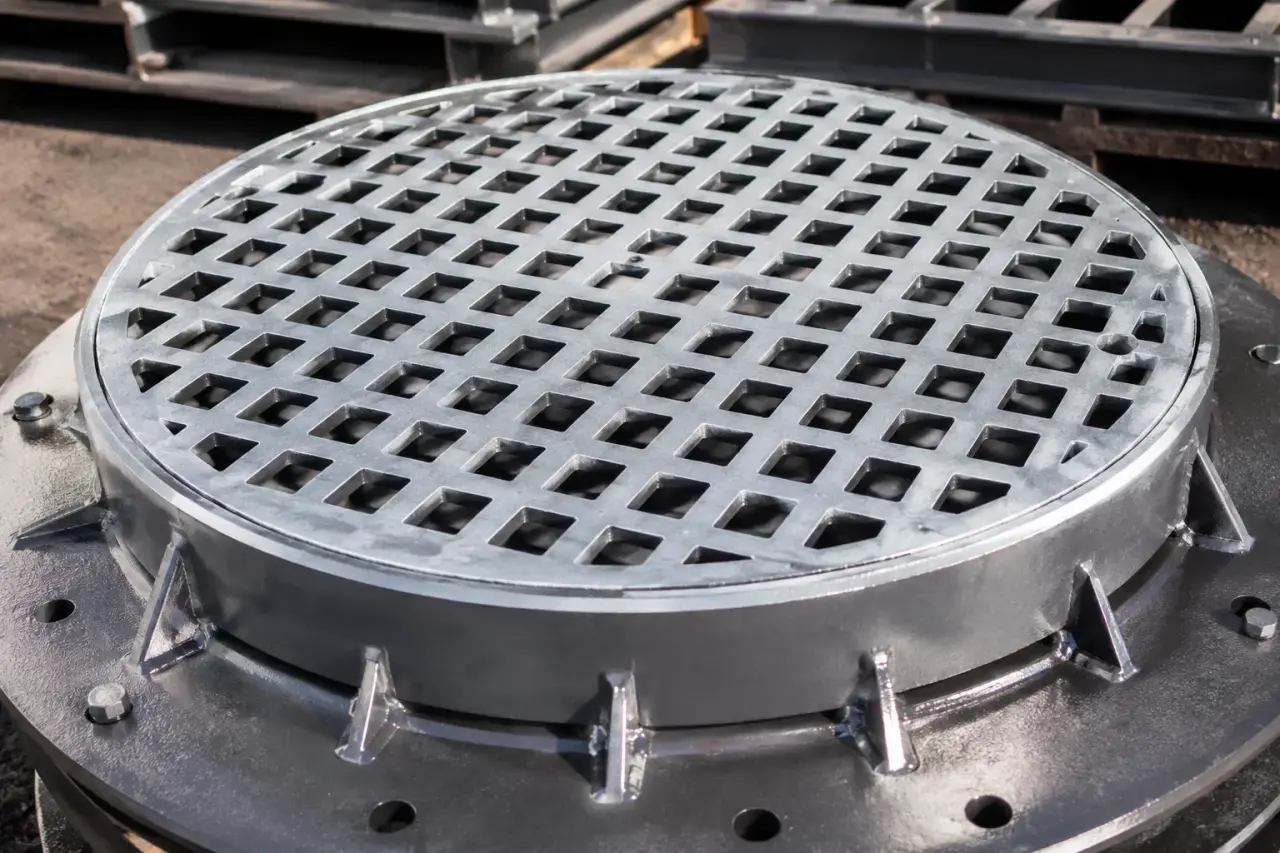 Manhole Covers in Pickering being fabricated and installed by The Grate Guys