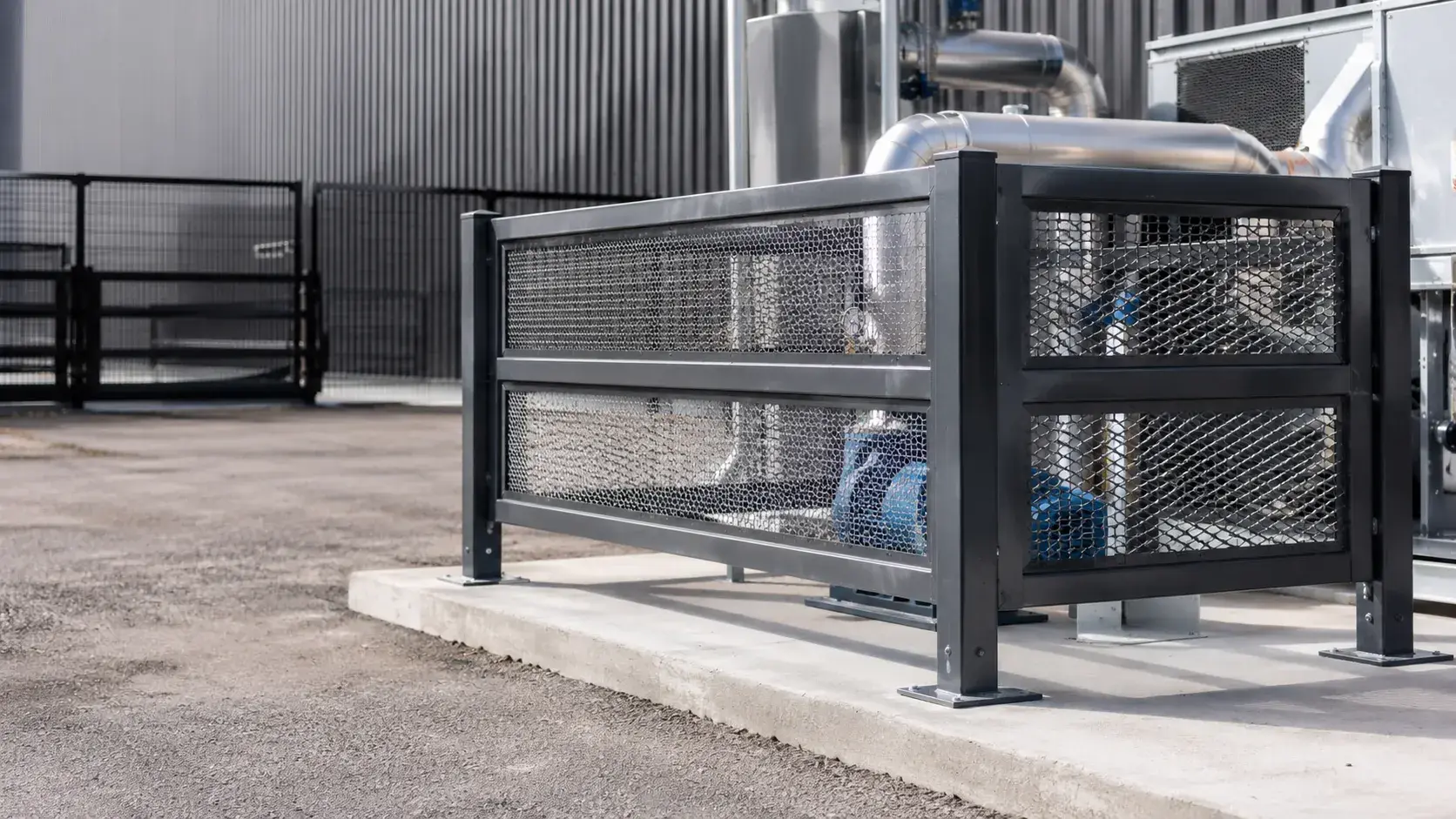 Mechanical Equipment Guards in Caledon, Ontario, fabricated and installed by The Grate Guys