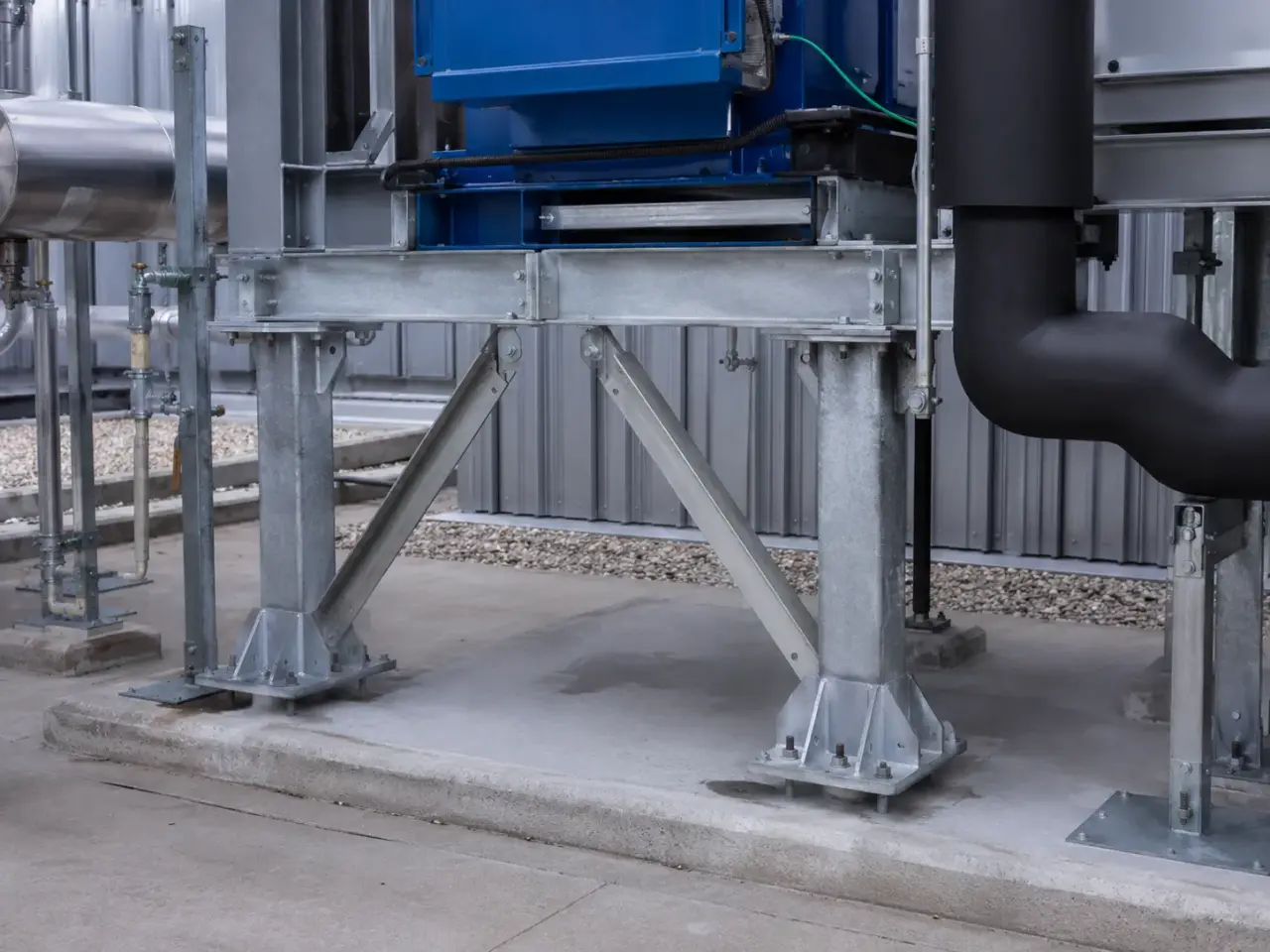 Completed Mechanical Equipment Supports installation in Caledon by The Grate Guys