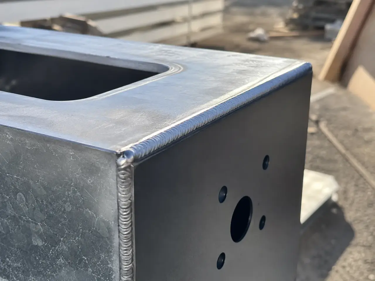 Metal Enclosures in Pickering being fabricated and installed by The Grate Guys
