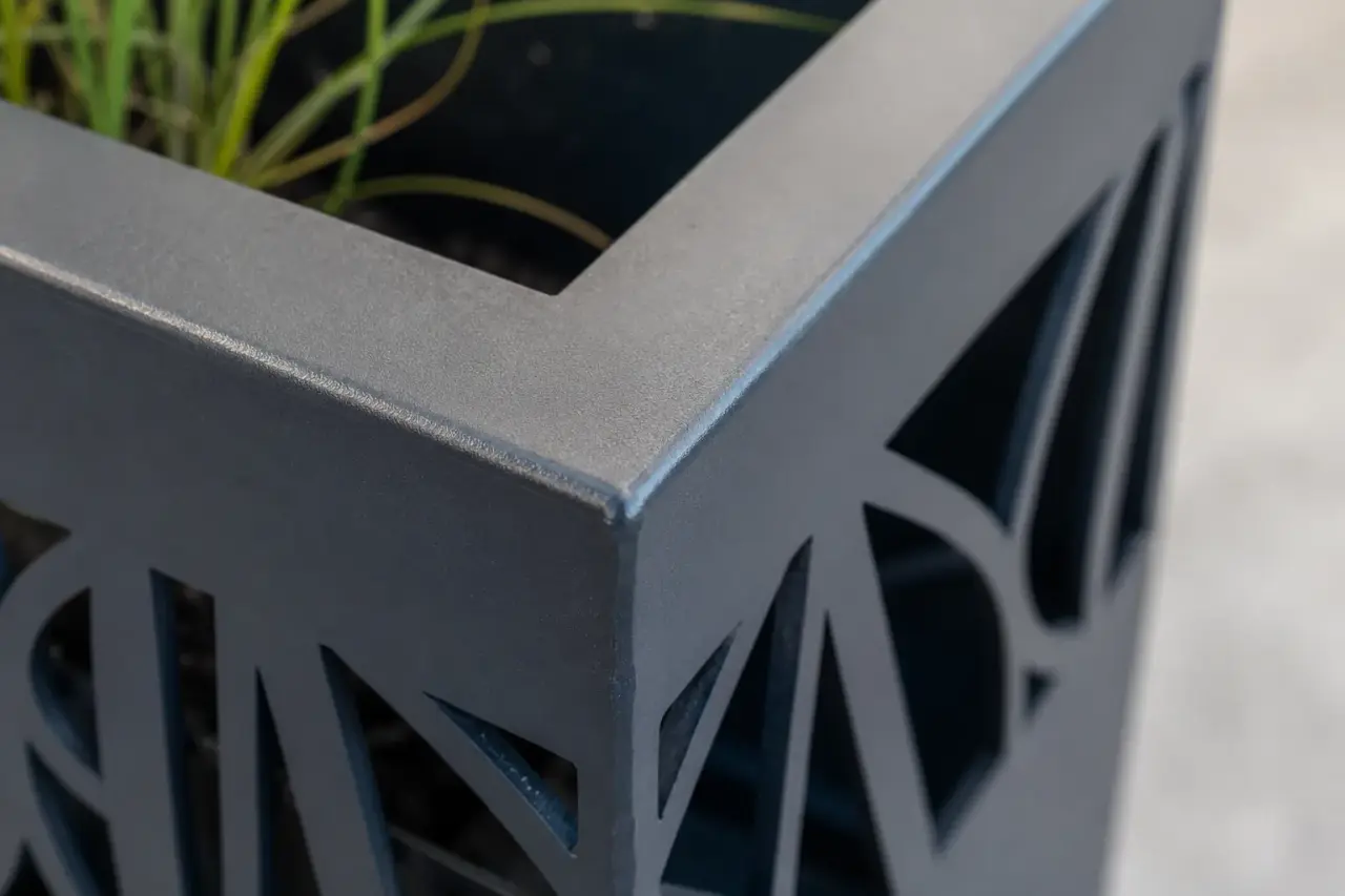 Metal Planters in Pickering being fabricated and installed by The Grate Guys