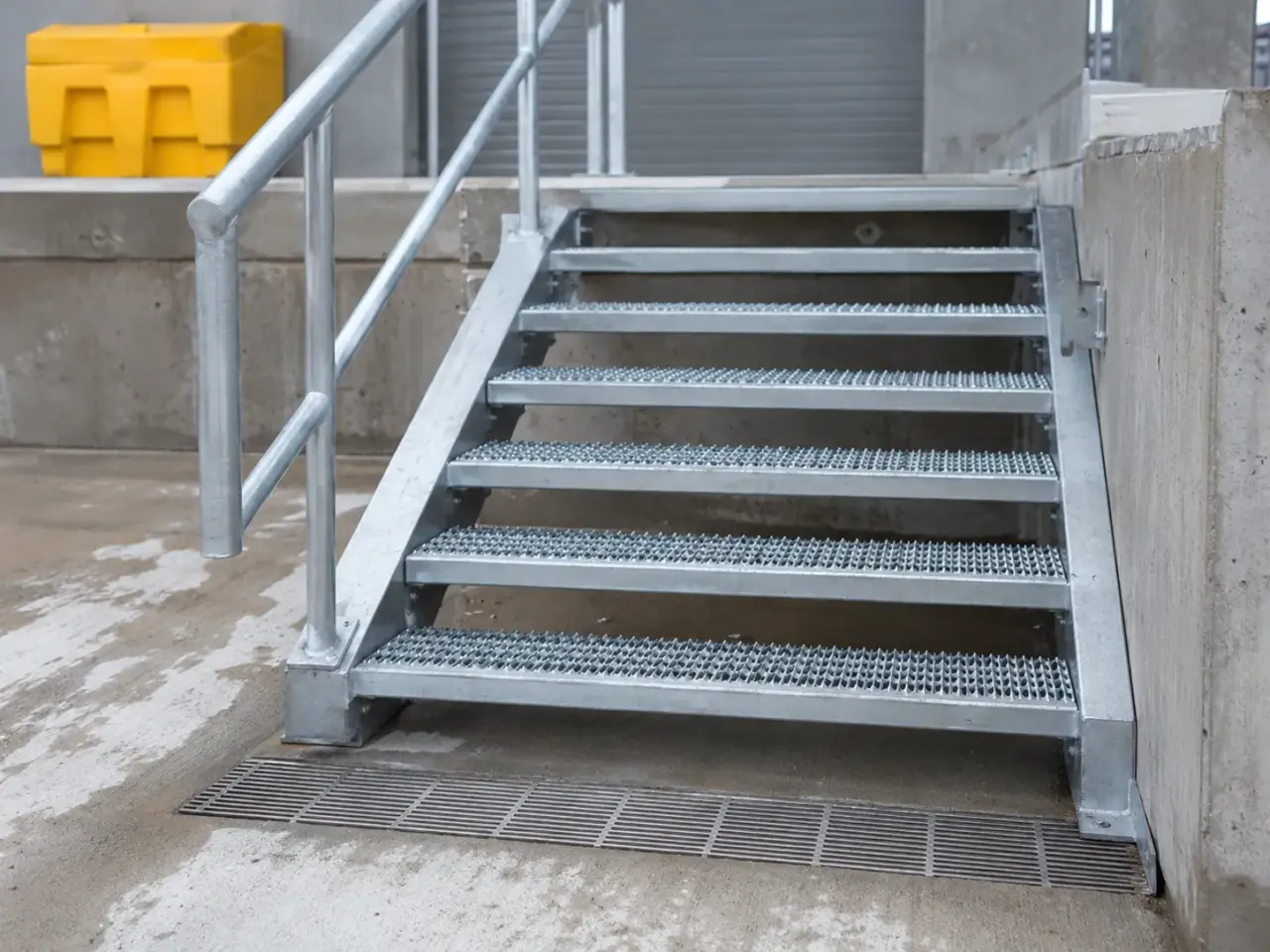 Completed Metal Stair Treads installation in Etobicoke by The Grate Guys