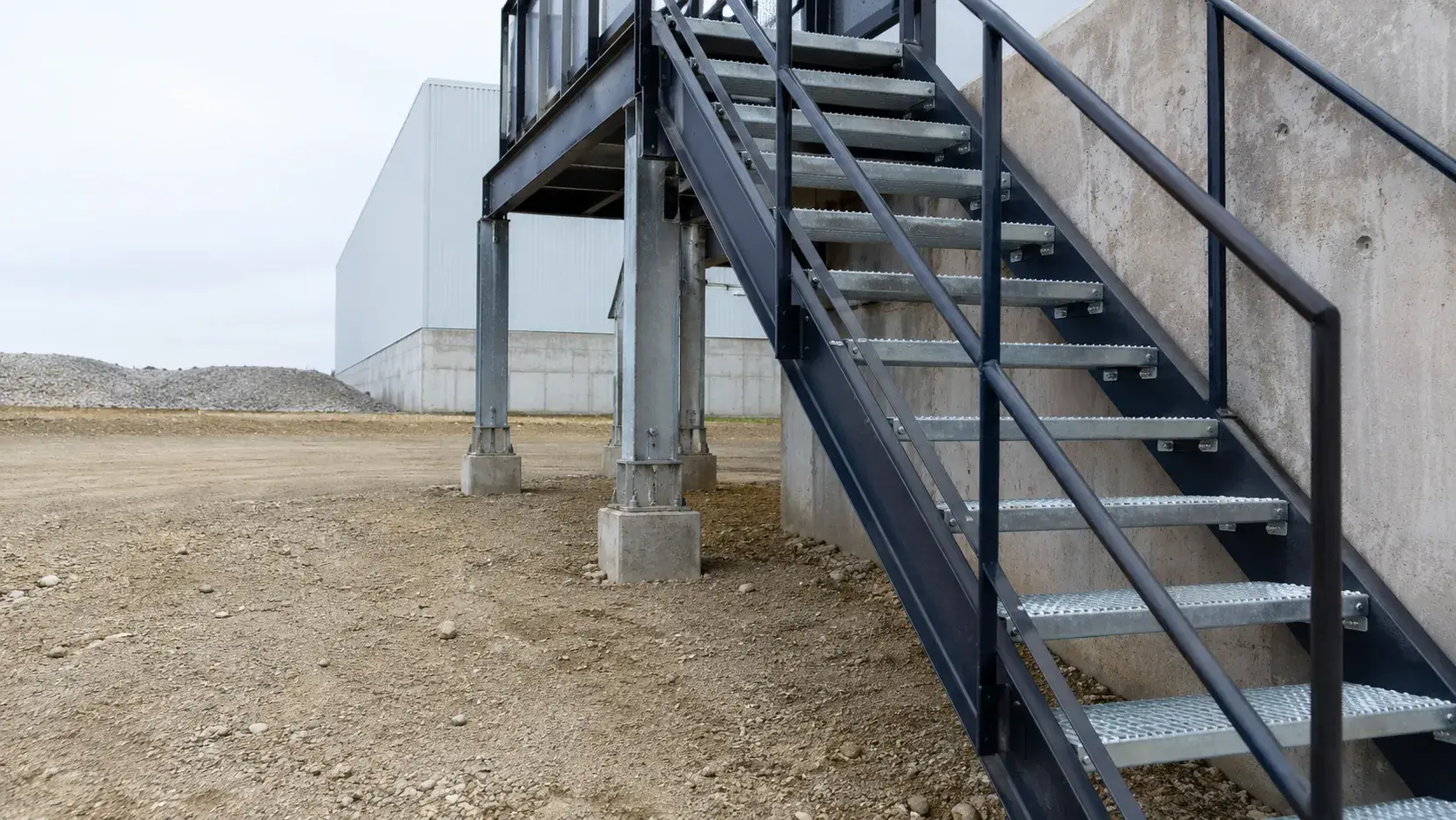 Metal Stair Treads, fabricated and installed by The Grate Guys