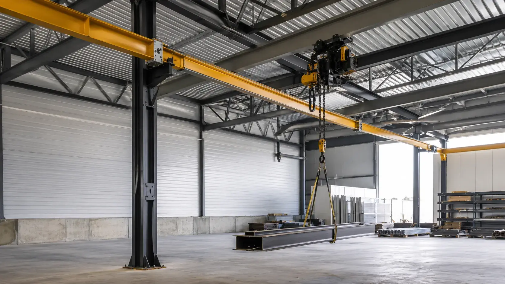 Overhead Crane Monorail Systems, fabricated and installed by The Grate Guys