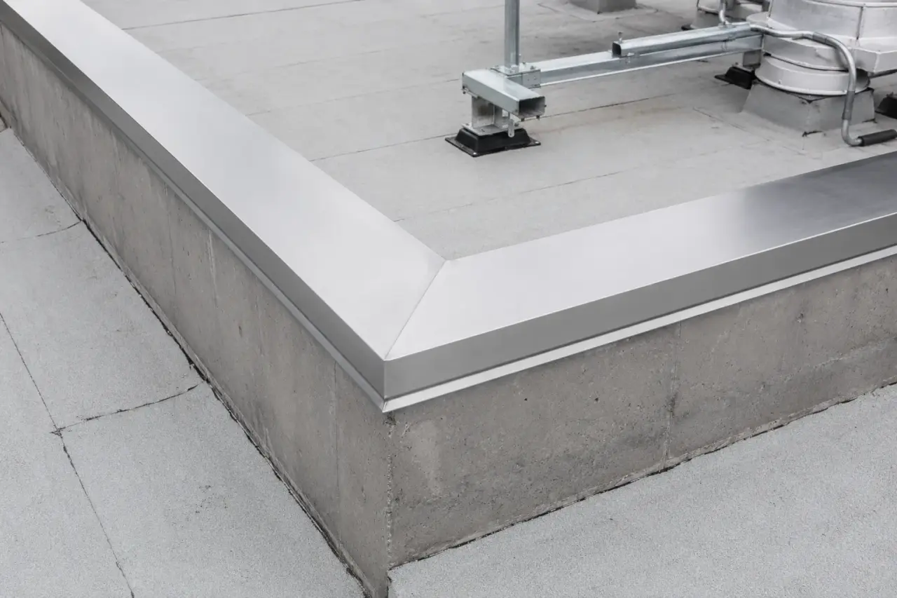 Completed Parapet Coping installation in Caledon by The Grate Guys