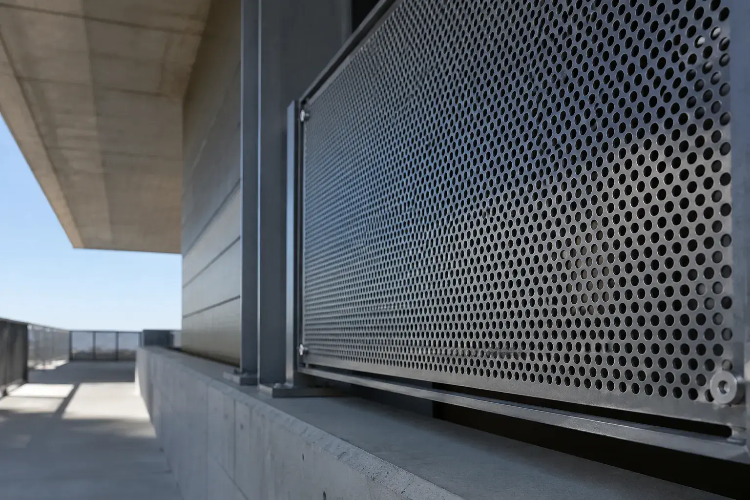 Perforated Metal Panels in Caledon, Ontario, fabricated and installed by The Grate Guys