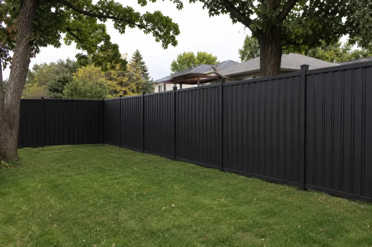Completed Residential Metal Fencing installation by The Grate Guys