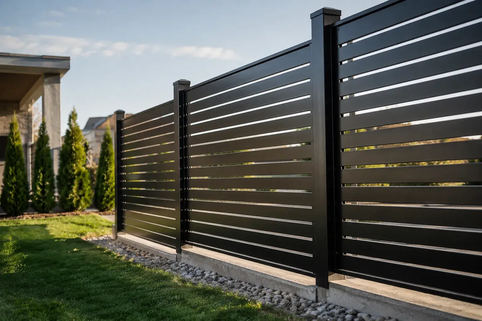 Residential Metal Fencing, fabricated and installed by The Grate Guys