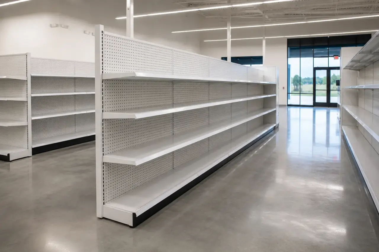 Completed Retail Display Racks installation in Bradford by The Grate Guys