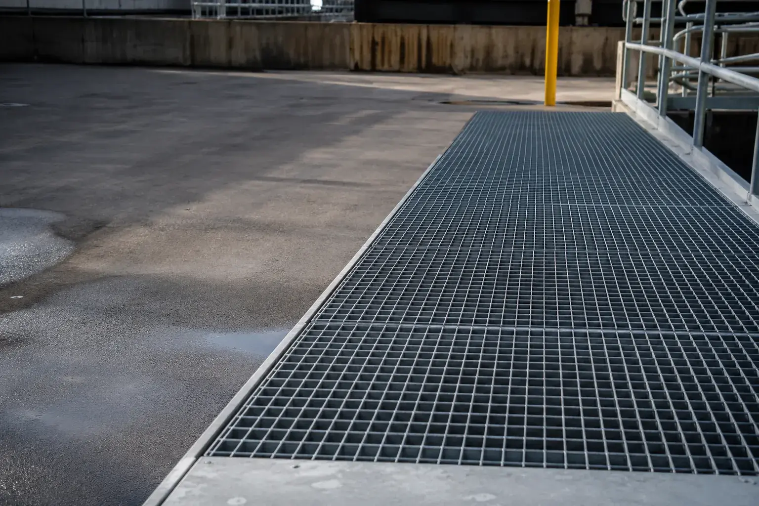 Riveted Grating in Aurora, Ontario, fabricated and installed by The Grate Guys