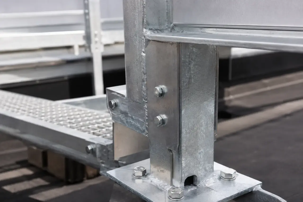 Rooftop Access Platforms in Pickering being fabricated and installed by The Grate Guys