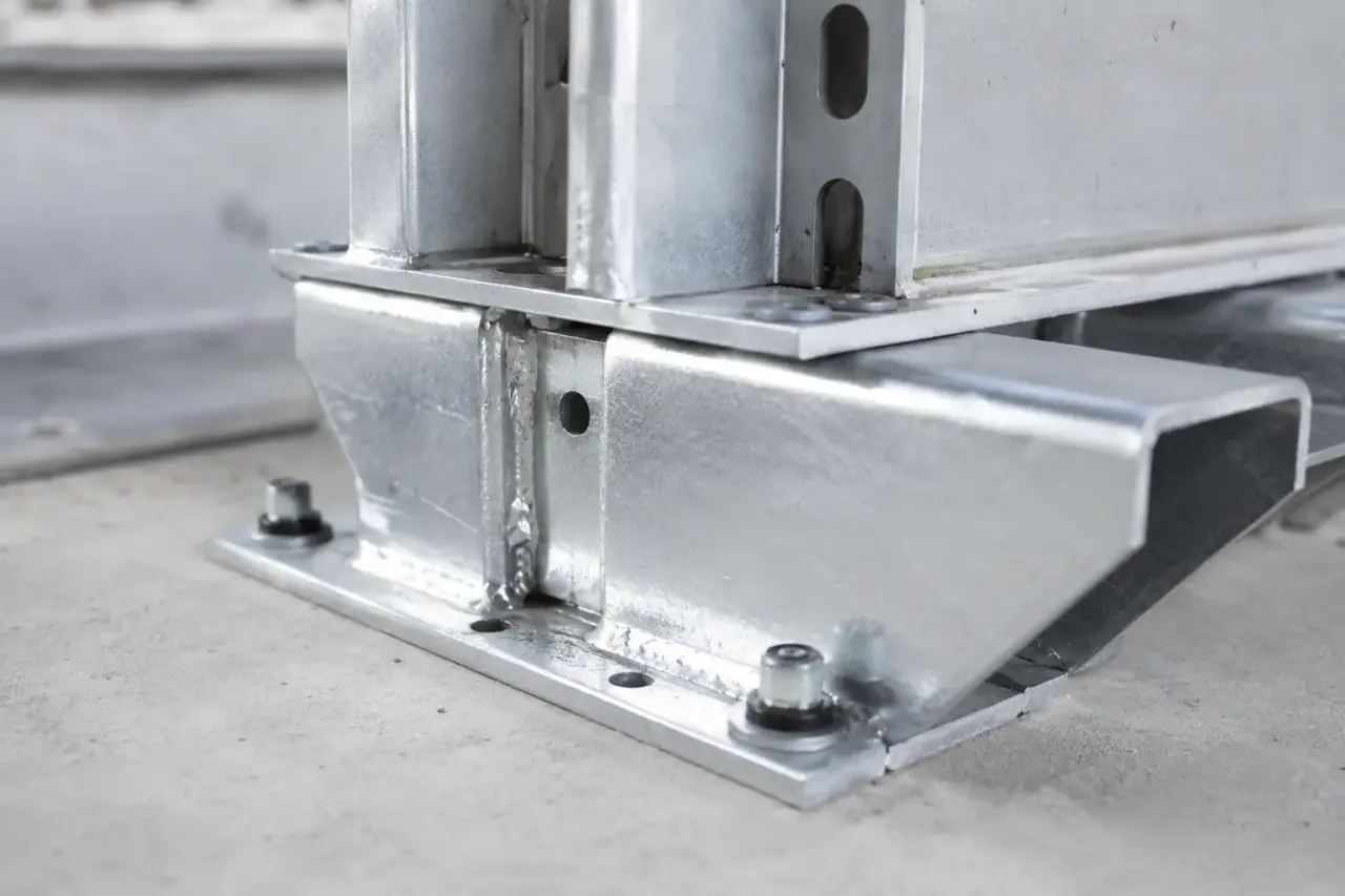 Rtu Supports in Caledon being fabricated and installed by The Grate Guys