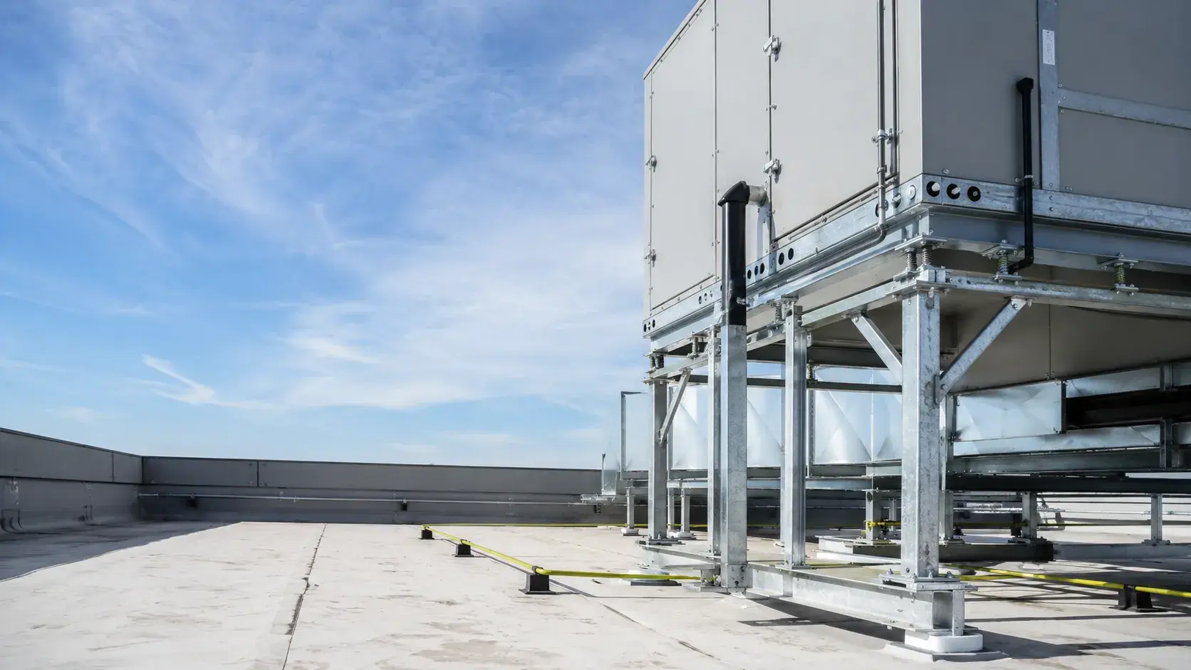 Rtu Supports in Caledon, Ontario, fabricated and installed by The Grate Guys
