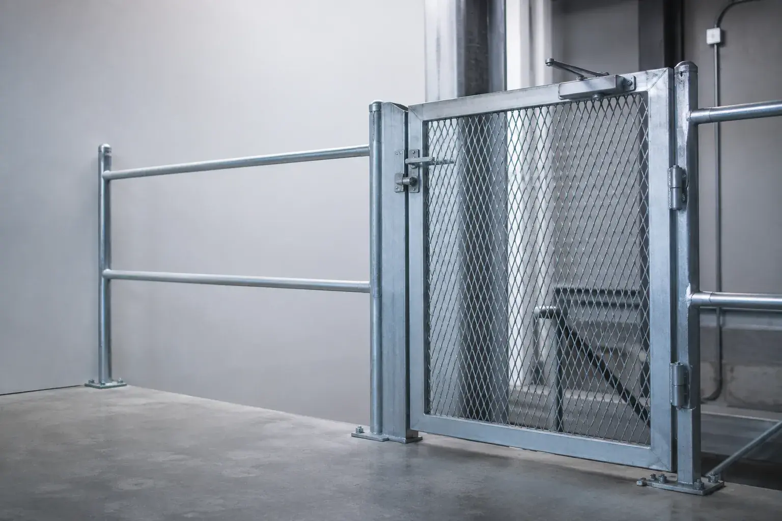 Self-Closing Safety Gates in Caledon, Ontario, fabricated and installed by The Grate Guys
