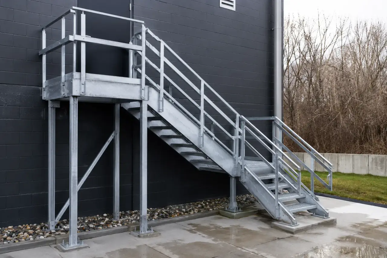 Completed Ship Ladders installation in Caledon by The Grate Guys