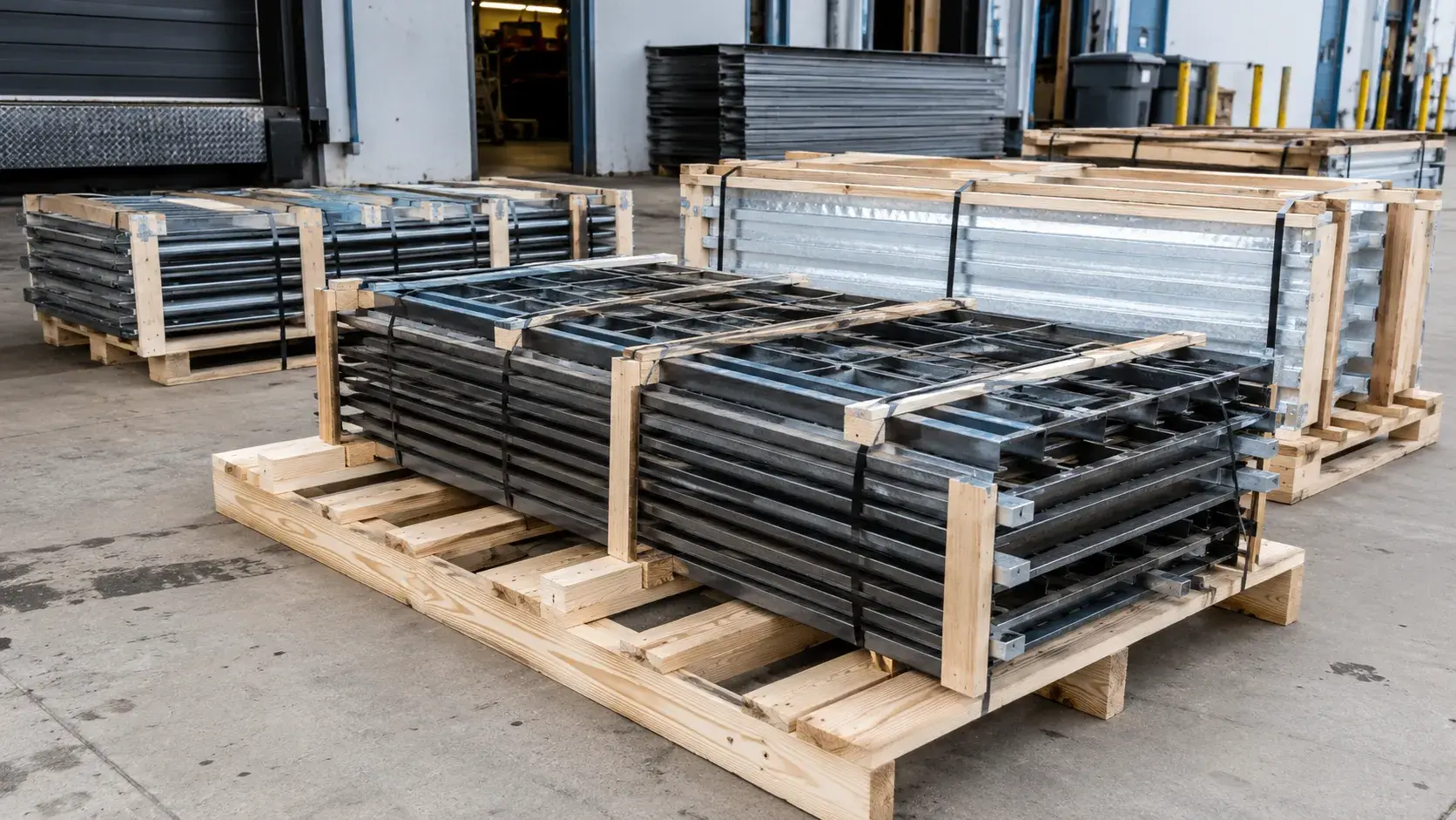 Shipping Across Canada and North America in Bradford, Ontario, fabricated and installed by The Grate Guys