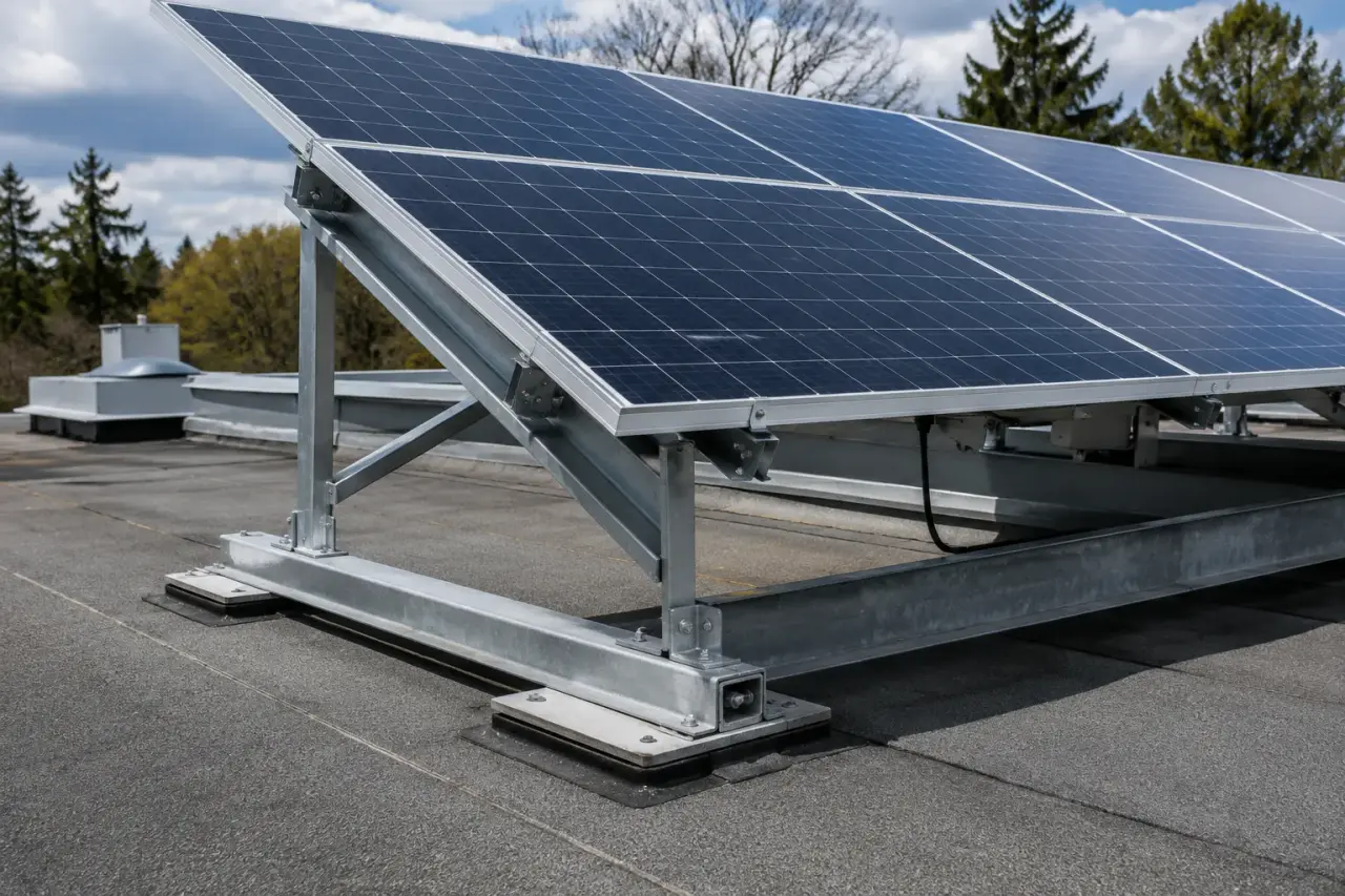 Completed Solar Mounting Structures installation in Aurora by The Grate Guys