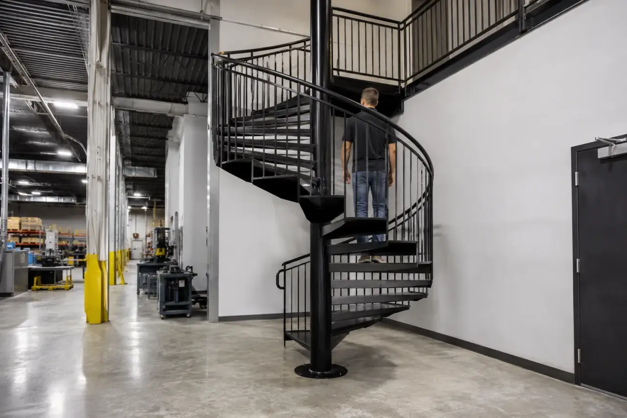 Completed Spiral Staircases installation in Georgetown by The Grate Guys