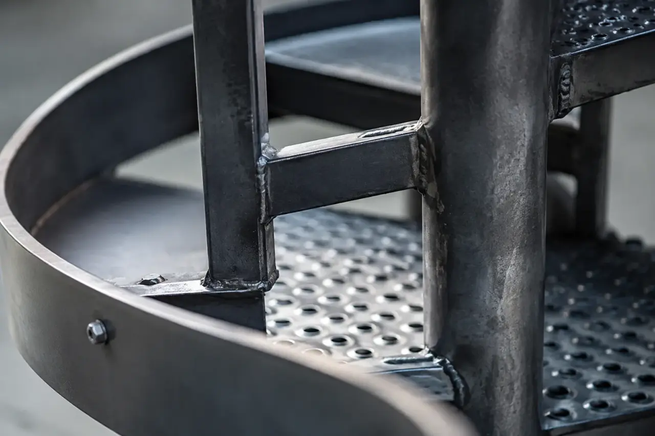 Spiral Staircases in Georgetown being fabricated and installed by The Grate Guys