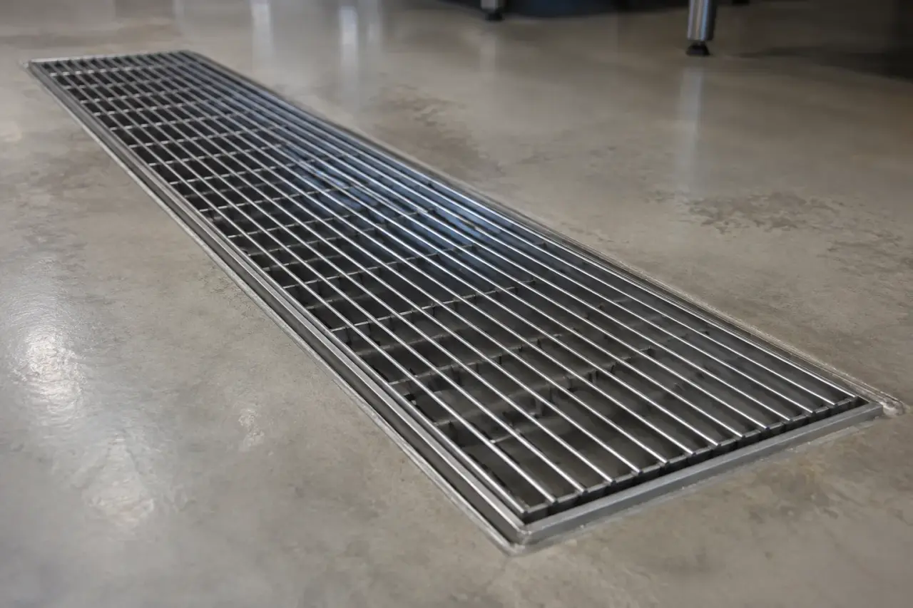 Completed Stainless Floor Grates installation in Markham by The Grate Guys