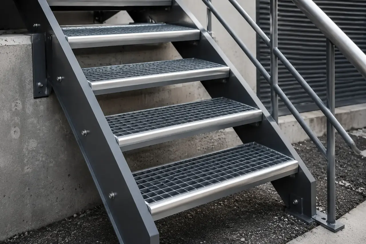 Completed Stair Nosing installation in Etobicoke by The Grate Guys