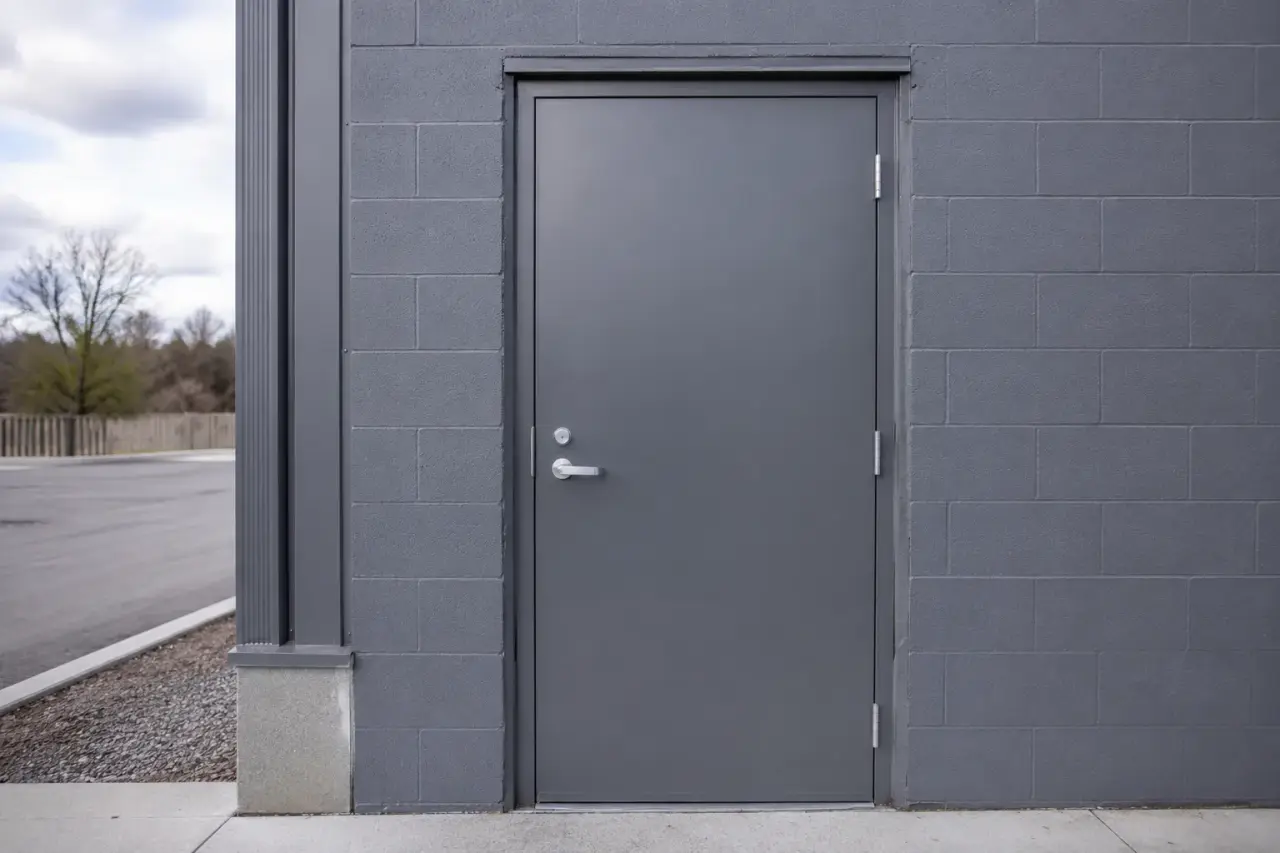 Completed Steel Doors installation in Caledon by The Grate Guys